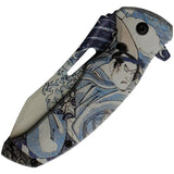 Great Wave Assisted Opening Liner Lock Knife 3.75 Inch Blade for EDC Enthusiasts by China Made