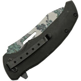 Forest Samurai Knife Assisted Opening Linerlock With ABS Handle And 3D Forest Samurai Artwork For EDC Enthusiasts by China Made