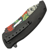 Radium Skull Liner Lock Knife Assisted Opening 3.75Inch Stainless Blade For EDC Enthusiasts by China Made