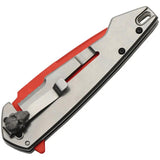 Predator Framelock Assisted Opening Knife 3.5 Inch Red Titanium Coated Blade for EDC Enthusiasts by China Made