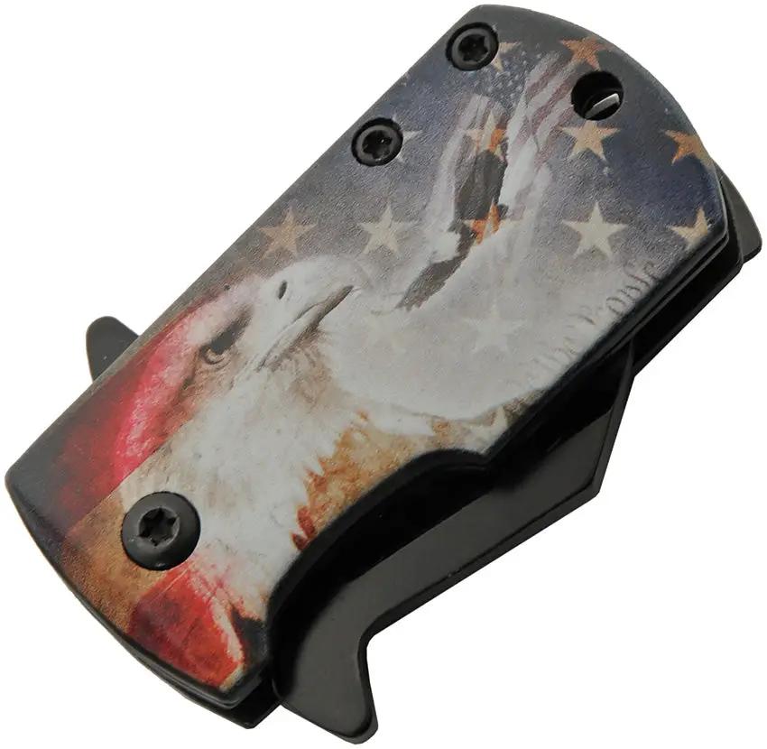 Rite Edge Money Clip Framelock A/O Eagle 300590-EG - Assisted Opening With Aluminum Handle And Eagle Artwork by Rite Edge