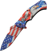 China Made Flag Linerlock A/O Eagle 300593-GB by China Made