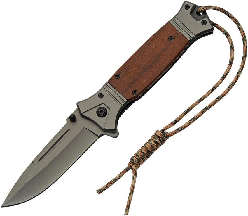 China Made FK-5 Linerlock Wood 300594 by China Made