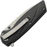 Rite Edge Dark Wave Linerlock - Satin 3Cr13 Stainless Blade With Black ABS Handle by Rite Edge