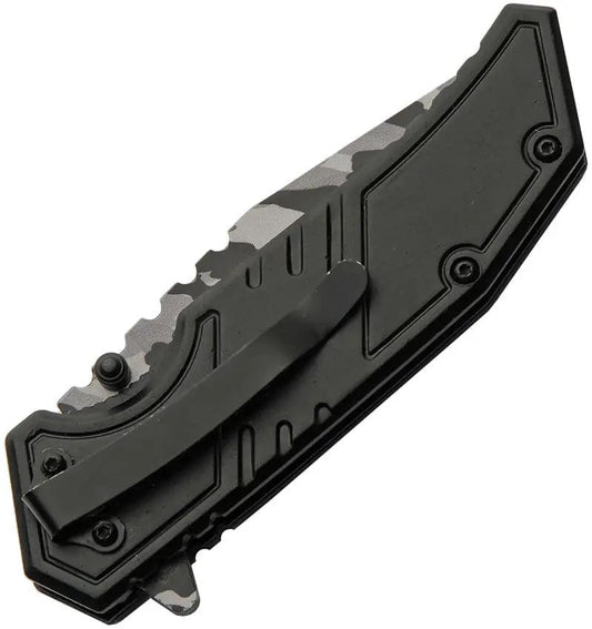 Rite Edge Don't Tread Camo Linerlock Knife - Assisted Opening 3.75 Inch Tanto Blade by Rite Edge