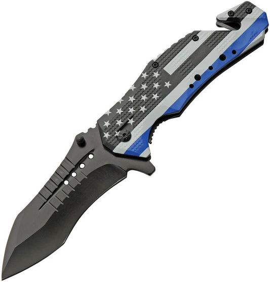 Rite Edge Police Flag Linerlock 300599-PO by Rite Edge