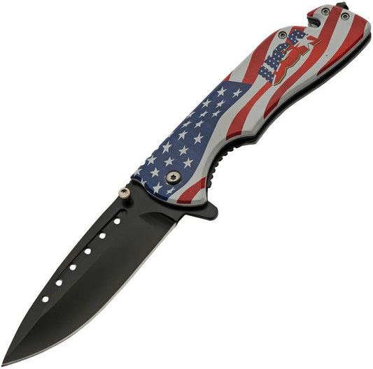 Rite Edge Rescue Linerlock A/O Flag 300601-US by Rite Edge