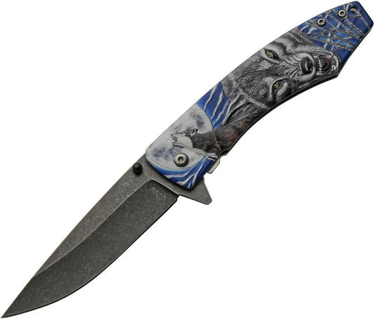 Rite Edge Dark Moon Linerlock A/O Blue 300605-BL by Rite Edge