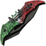 Rite Edge Laughing Joker Linerlock - Assisted Opening Dual Blades Knife With 3D Joker Handle Artwork by Rite Edge