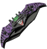 Rite Edge Why So Serious Linerlock AO - Assisted Opening Dual Blades With 3D Printed Joker Handle Artwork by Rite Edge