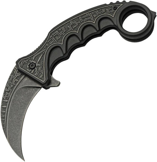 Rite Edge Gothic Karambit Linerlock Blk 300612-BK by Rite Edge