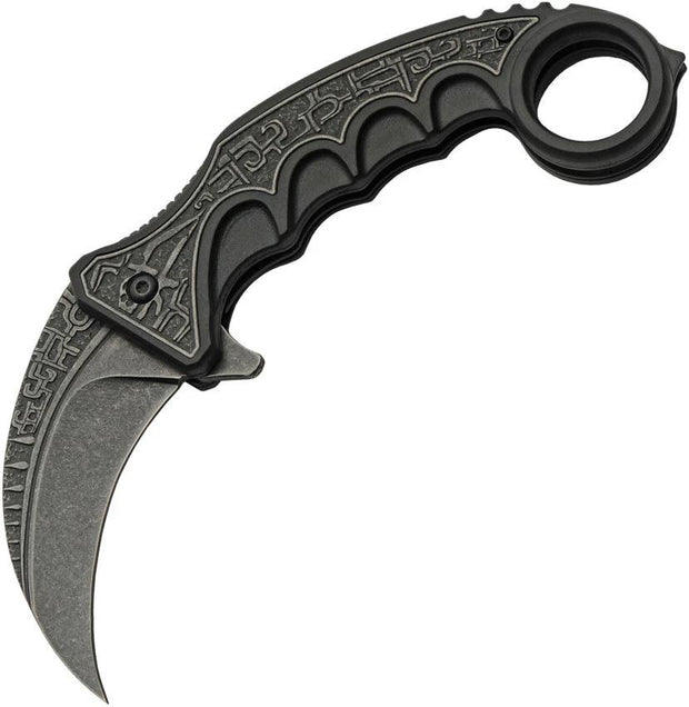 Rite Edge Gothic Karambit Linerlock Blk 300612-BK by Rite Edge