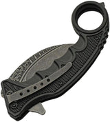 Rite Edge Gothic Karambit Linerlock 300612-RB - Assisted Opening Black Stonewash 3Cr13 Blade by Rite Edge