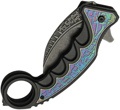 Rite Edge Gothic Karambit Linerlock 300612-RB - Assisted Opening Black Stonewash 3Cr13 Blade by Rite Edge
