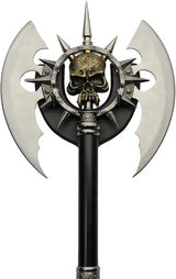 Muerte Double Blade Axe With Skull Handle And Wall Plaque 25 Inch Display Collectors Item by China Made
