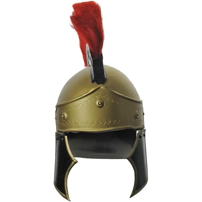 Authentic Roman Centurion Helmet Prop Replica 14in 18GA Steel Leather Chin Strap For Cosplay Fans by China Made