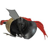 Authentic Roman Centurion Helmet Prop Replica 14in 18GA Steel Leather Chin Strap For Cosplay Fans by China Made