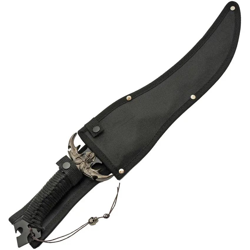 Lurker Fantasy Knife 12 Inch Two Tone Blade Full Tang with Cord Wrapped Handle and Nylon Sheath for Collectors by China Made