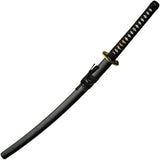 Hand Forged Samurai Sword With 28in Satin Stainless Blade Black Cord Wrapped Handle Display Stand And Box For Collectors by China Made
