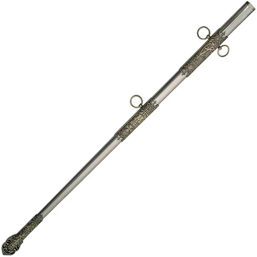 Templar Sword Replica 37 Inch Stainless Blade Boxed With Etching Black Synthetic Handle Collectors Edition by China Made