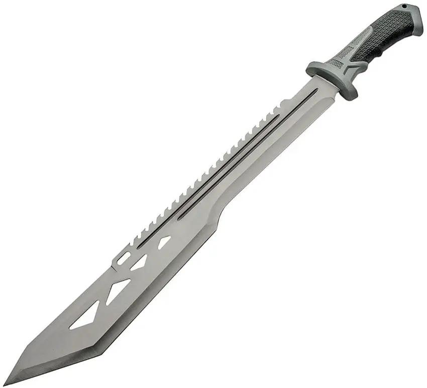 Macho Machete Satin Sawback 19.25In Stainless Blade Heavy Duty For Outdoor Survival Enthusiasts With Lanyard Hole by China Made