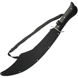 Rite Edge Arabian Scimitar 926962 - Satin Finish Stainless Curved Blade With Black Wood Handle by Rite Edge