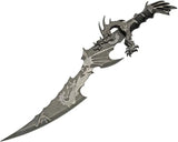 China Made Dragon Sword 21 Inch Premium Stainless Blade With Dragon Handle And Wooden Display Stand For Collectors by China Made