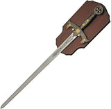 Knights Templar Sword Replica With Antique Bronze Finish For Collectors Wooden Plaque Included 47 Inch Overall Length by China Made