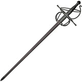 Rite Edge Black Sea Rapier - Stainless Blade With Black Wire Wrapped Handle And Leather Scabbard by Rite Edge