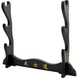 Dragon Katana Set 3 Piece Stainless Blade With Black Cord Wrapped Handles And Display Stand For Collectors by China Made