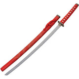 Rite Edge 3 Piece Dragon Sword Set Red - Stainless Blades With Red Cord Wrapped Handles And Display Stand by Rite Edge