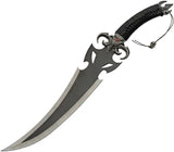 Ghoul Fantasy Knife Elite 19.5 Inch Two-Tone Stainless Blade Full Tang with Lanyard Hole and Nylon Belt Sheath for Collectors by China Made