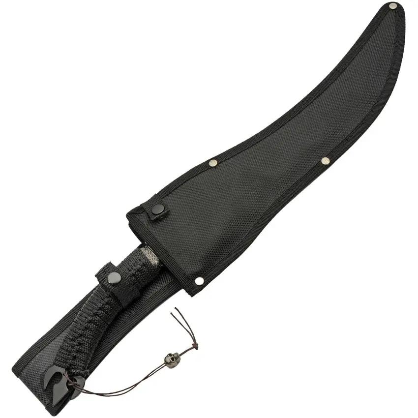 Ghoul Fantasy Knife Elite 19.5 Inch Two-Tone Stainless Blade Full Tang with Lanyard Hole and Nylon Belt Sheath for Collectors by China Made