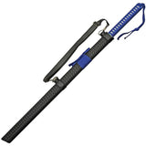 Waterfall Katana 38In Blue TiNi Blade With Cord Wrapped Handle Leather Scabbard For Collectors And Martial Arts by China Made