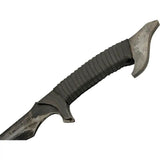 Dark Sky Falcata Survival Sword Rugged Manganese Blade 19.5In Leather Wrapped Handle Belt Sheath For Outdoor Enthusiasts by China Made