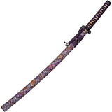 Growling Dragon Katana 30 Inch 1045 Carbon Steel Blade Purple Cord Handle Dragon PVC Scabbard Model 926995 Collectors by China Made