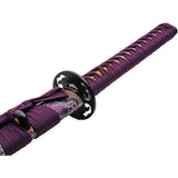 Growling Dragon Katana 30 Inch 1045 Carbon Steel Blade Purple Cord Handle Dragon PVC Scabbard Model 926995 Collectors by China Made