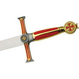 Rite Edge Templar Double Sword Plaque Set Of Two - Mirror Finish 420 Stainless Steel Blades With Gold Zinc Handles by Rite Edge
