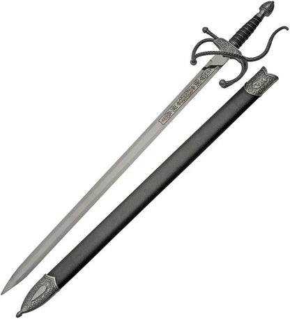 Elegant 38 Inch Rapier With 420 Stainless Blade Zinc Alloy Guard Leather Wrapped Handle For Collectors by China Made