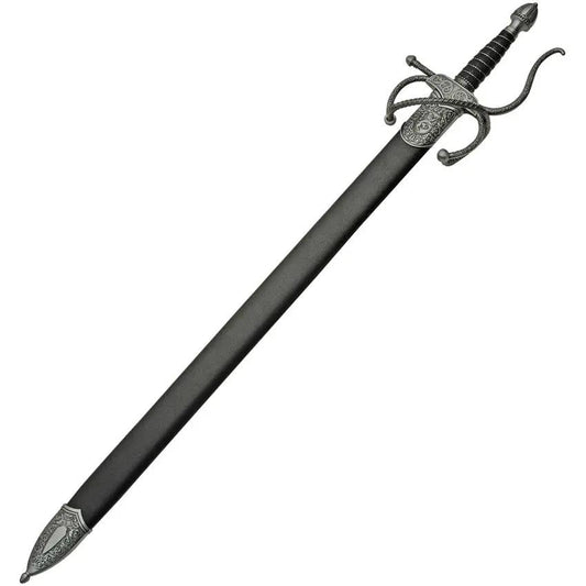 Elegant 38 Inch Rapier With 420 Stainless Blade Zinc Alloy Guard Leather Wrapped Handle For Collectors by China Made