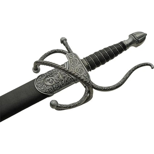 Elegant 38 Inch Rapier With 420 Stainless Blade Zinc Alloy Guard Leather Wrapped Handle For Collectors by China Made