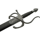 Elegant 38 Inch Rapier With 420 Stainless Blade Zinc Alloy Guard Leather Wrapped Handle For Collectors by China Made