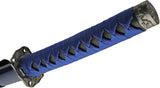 Dragon Katana Blue 40in Carbon Steel Sword With Cord Wrapped Wood Handle And Scabbard China Made Collectors Edition by China Made