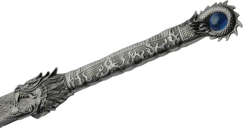 Rite Edge Storm Guardian Sword - Dragon-Shaped Handle With Blue TiNi Coated Blade And Zinc Grip by Rite Edge