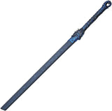 Blue Guardian Sword 28in Manganese Steel Tanto With Dragon Handle Artwork And Black Wood Scabbard For Collectors by China Made
