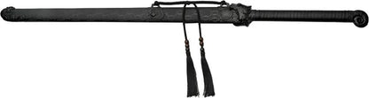 Rite Edge Shadow Guardian Samurai Sword - Black Zinc Handle Manganese Steel Blade Black Faux Leather Grip by Rite Edge