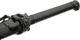 Rite Edge Shadow Guardian Samurai Sword - Black Zinc Handle Manganese Steel Blade Black Faux Leather Grip by Rite Edge