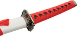 Rite Edge Rising Sun Samurai With Stand - 27 Inch Satin Carbon Steel Blade, Red Cord Wrapped Handle by Rite Edge