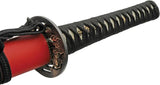 Rite Edge Lucky Dragon Samurai Sword - Satin 1065 Carbon Steel Blade, 41 Inch Overall, Red Wood Scabbard by Rite Edge