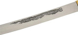 Rite Edge Lucky Dragon Samurai Sword - Satin 1065 Carbon Steel Blade, 41 Inch Overall, Red Wood Scabbard by Rite Edge